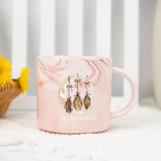 Village Witch Gothic Occult Wicca Pagan Nature Marble Mugs