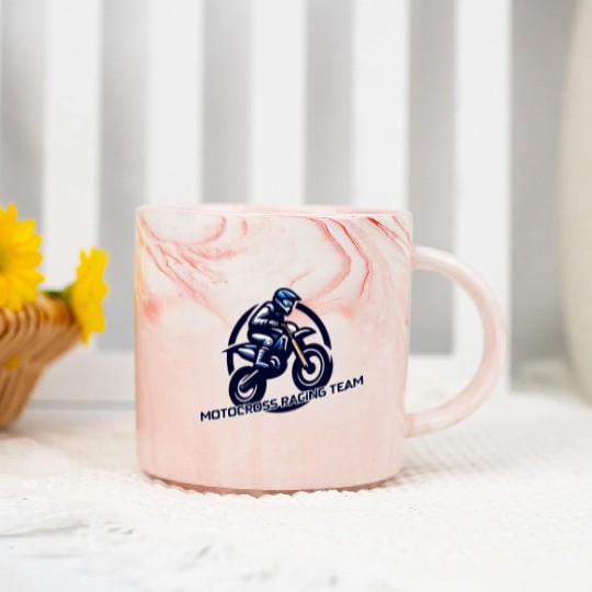 motocross racing team Marble Mugs