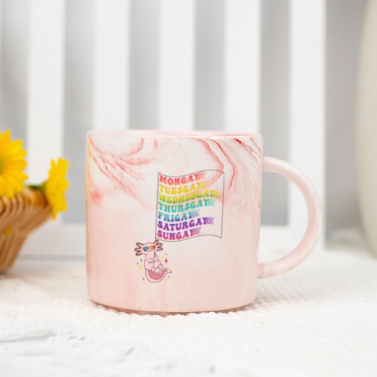 Dare to be Yourself Every Day - Cute Pride LGBTQ Marble Mugs