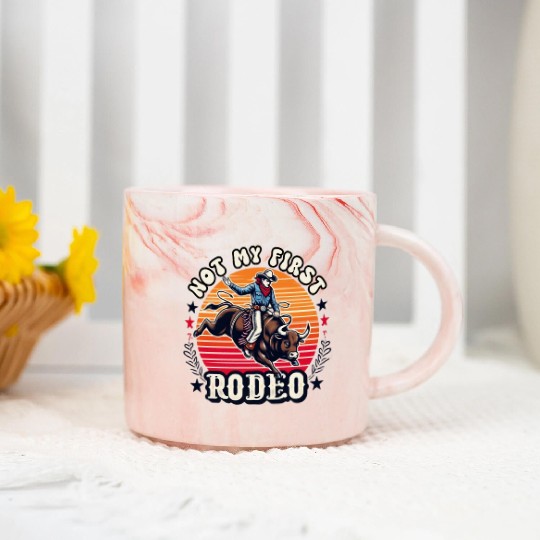 Not My First Rodeo Marble Mugs