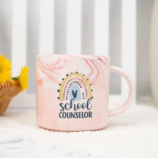 School Counselor Every Voice Matters Elementary Marble Mugs