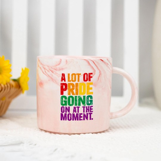 A Lot Of Pride Going On At Moment LGBT Pride Month Marble Mugs