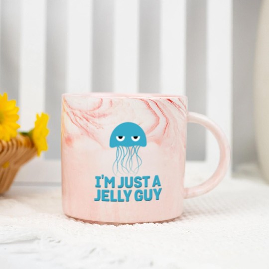 I'm Just A Jelly Guy Jellyfish Song Pun Music Marble Mugs