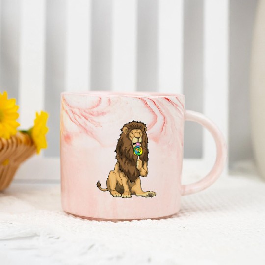 Lion Lollipop Marble Mugs