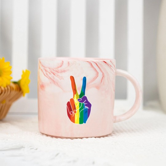 love is love Marble Mugs