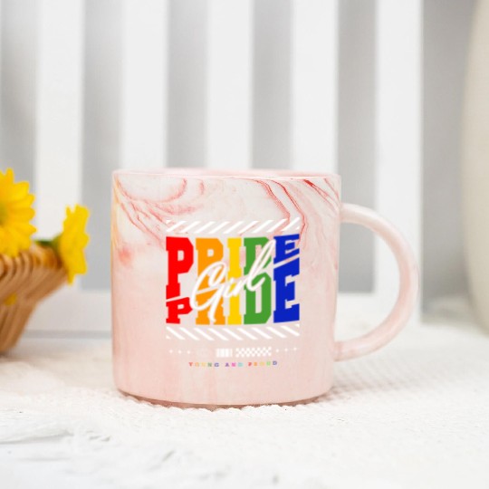 Love Is Love Pride Colors Of Rainbow Equality fun Marble Mugs