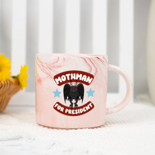Mothman USA Election Campaign Politics 2024 Marble Mugs