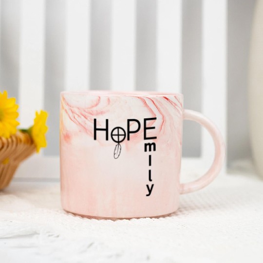 HoPE for Emily Holoprosencephaly Awareness Marble Mugs