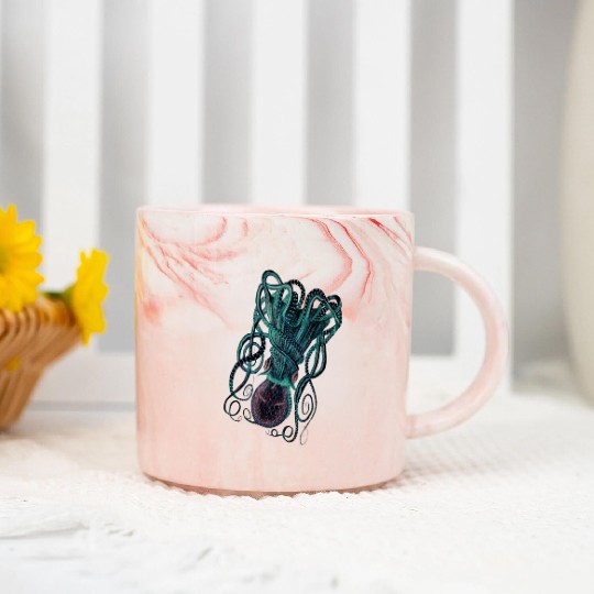 Underwater Majesty: An Octopus Realm new Marble Mugs