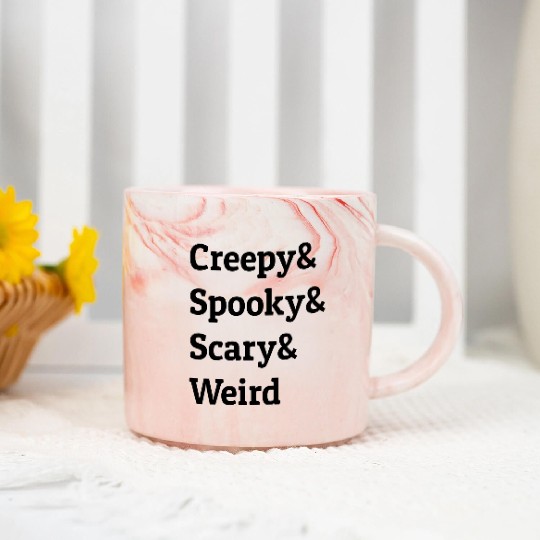 Halloween Creepy Spooky Scary Weird Marble Mugs