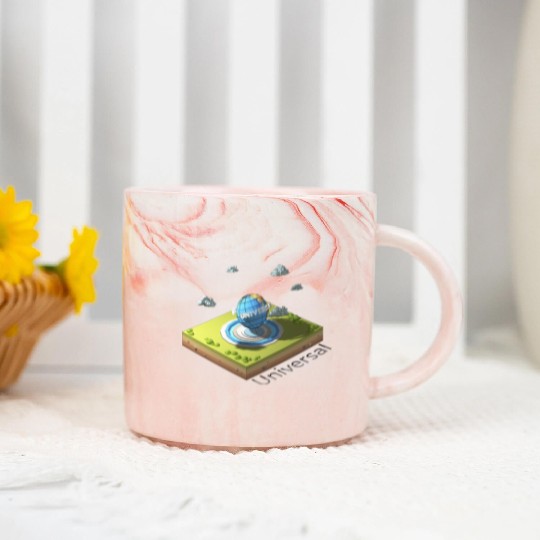 Geometric low poly Universal Studios Marble Mugs