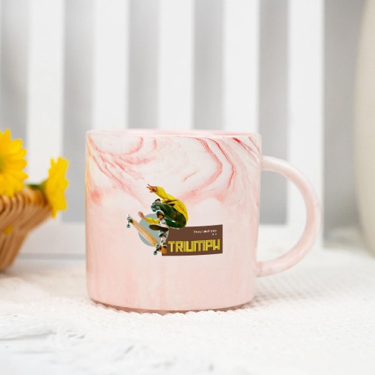 Every Small Step Is A Triumph Inspirational Marble Mugs