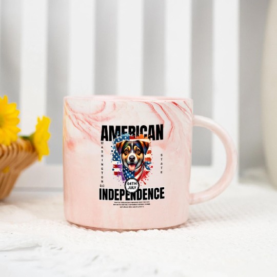 Washington D.C.'s State Dog: The Mixed Breed Marble Mugs