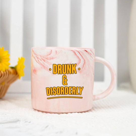 Drunk And Disorderly 2 Marble Mugs