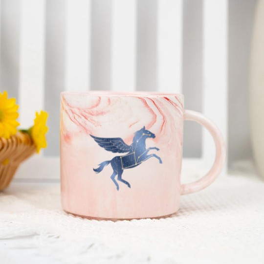 Pegasus Constellation Horse Marble Mugs
