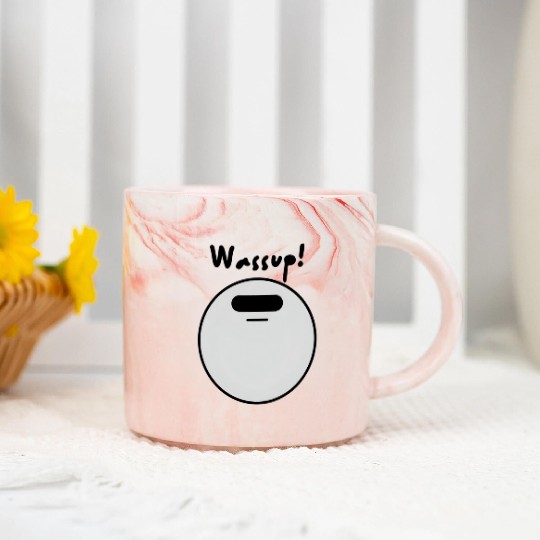 Wassup! - Playful and Joyful Expression Marble Mugs