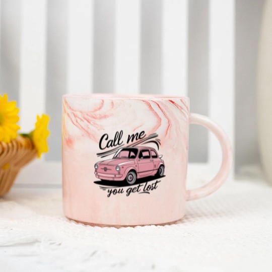 Call Me If You Get Lost Marble Mugs