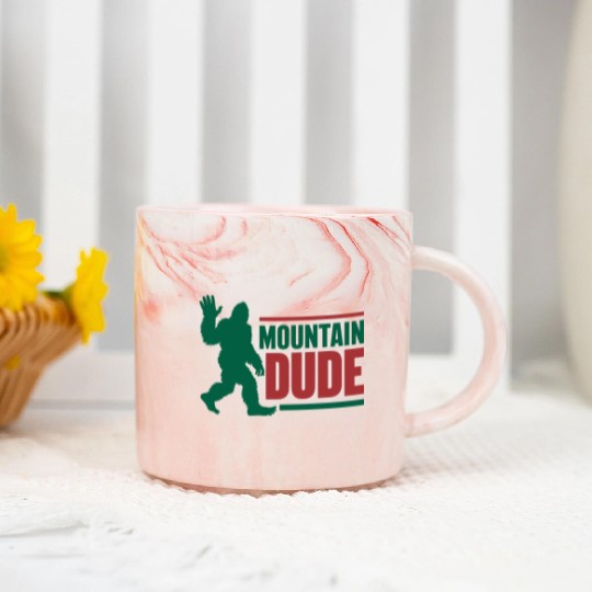 Mountain Dude Marble Mugs