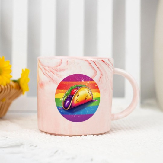 LGBTQ Taco Marble Mugs