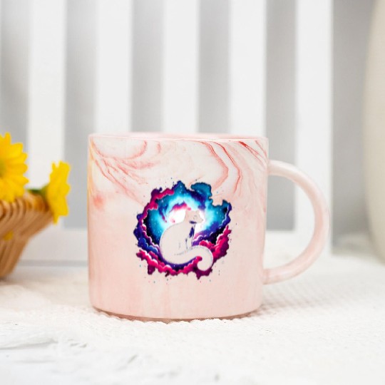 Cool Platypus Galaxy Space Art Marble Mugs
