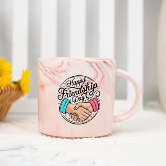Ideal Friendship Day Gifts: Spread Joy & Happiness Marble Mugs