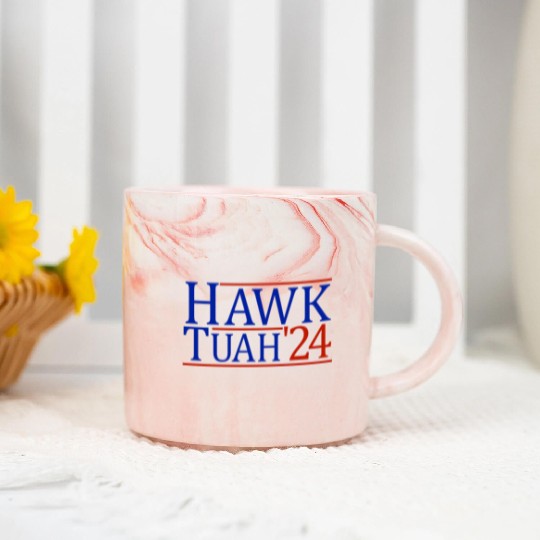 Hawk Tuah '24 Elect Hawk Tuah 2024 Marble Mugs