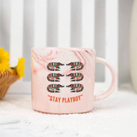 Stylish Playboy with Crocodile Marble Mugs