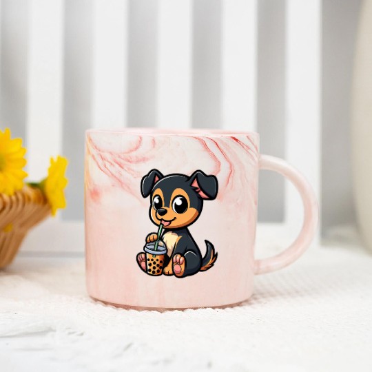 Miniature Pinscher Funny Premium Marble Mugs