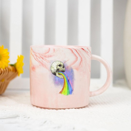 Live Love Lucifer Goth Festival Death Metal Marble Mugs