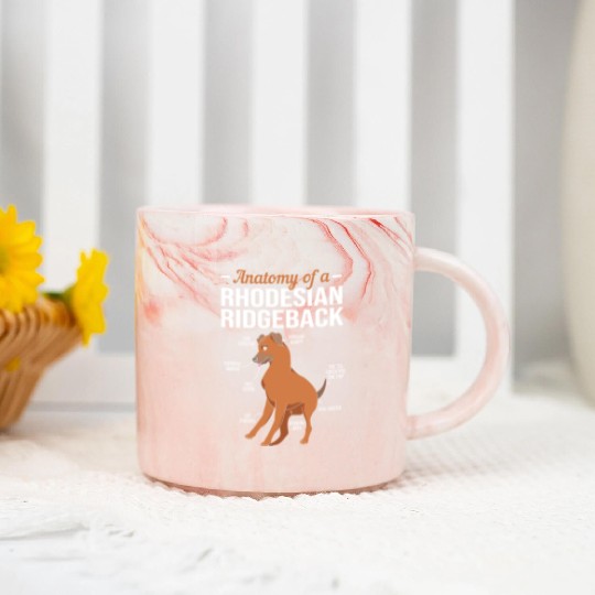 Dog Anatomy Of A Rhodesian Ridgeback Marble Mugs