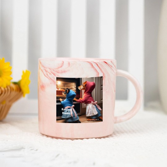 Cool and funny food dog Marble Mugs
