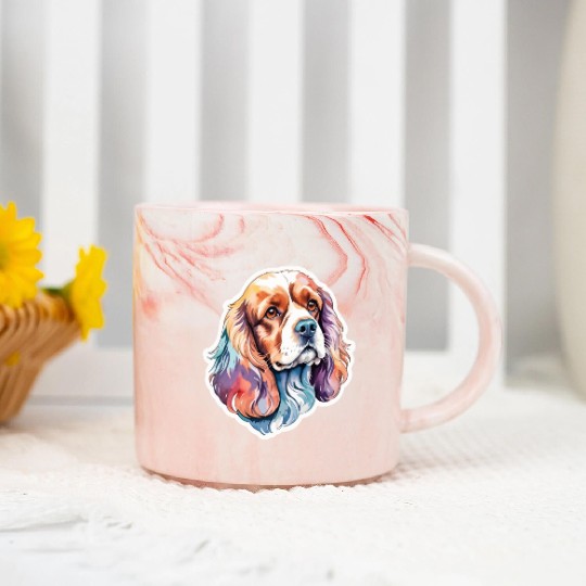 American Cocker Spaniel Watercolor Marble Mugs