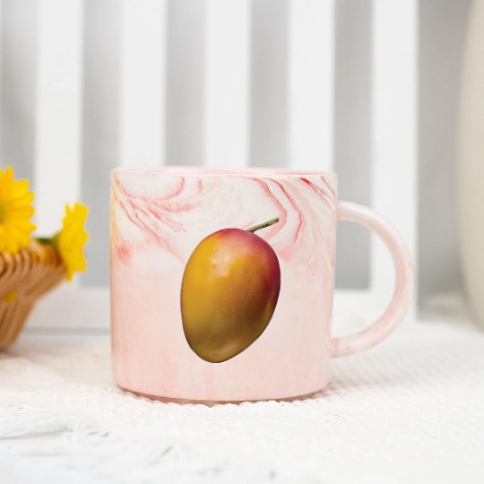 Mango Realistic Marble Mugs