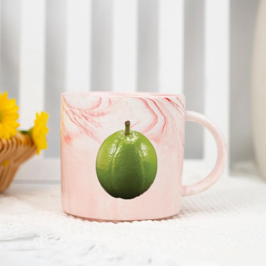 Guava Realistic Marble Mugs