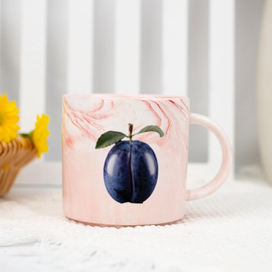 Blackberry Realistic Marble Mugs