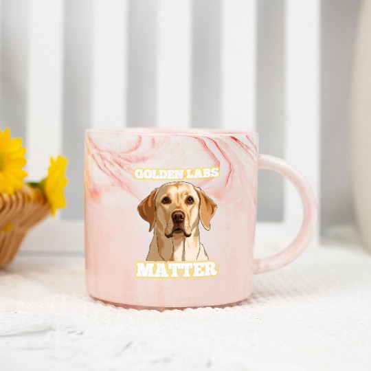 Golden Labrador GOLDEN LABS MATTER Labrador Marble Mugs