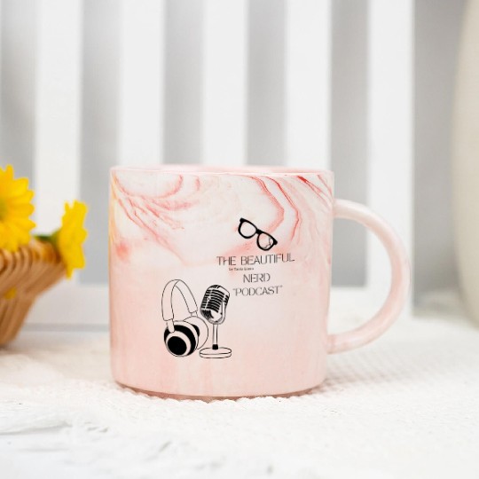 The Beautiful Nerd by Tavia Linen PODCAST Marble Mugs