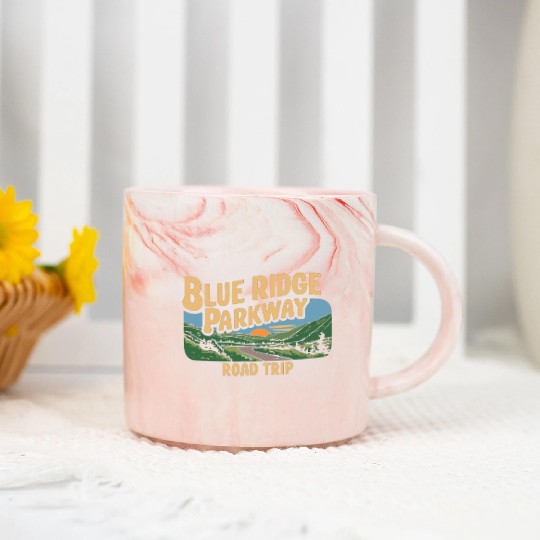 Blue Ridge Parkway Road Trip Adventure Marble Mugs