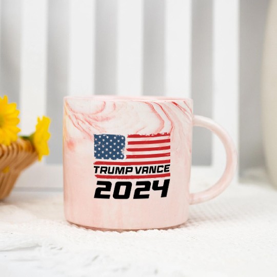 TRUMP VANCE 2024 Marble Mugs