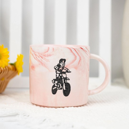 Wheelie Silly: Dirt Bike Comics & Rider Fails 012 Marble Mugs