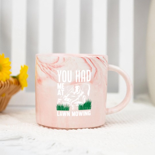 Landscaper Gardener Lawn Mowing Hobby Marble Mugs