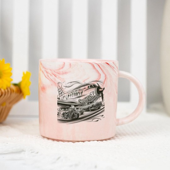 Bold Fantasy Flyer Marble Mugs