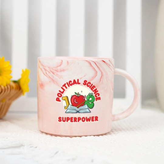 I Teach Political Science What's Your Superpower Marble Mugs