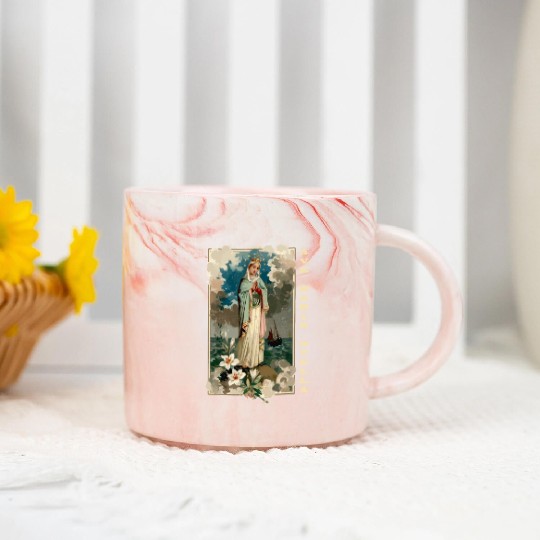 Ave Maria Schubert Latin Mass Blessed Mother Mary Marble Mugs