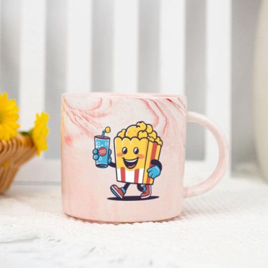 Popcorn and Soda: Moments of Joy Marble Mugs