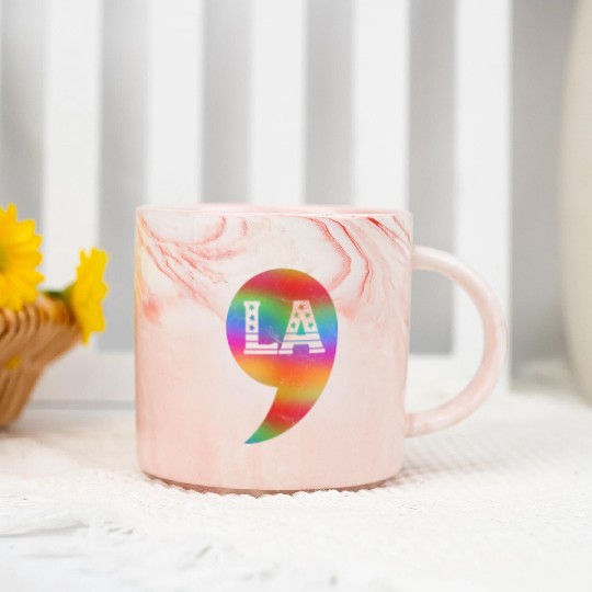 "comma-la" Kamala Harris for President 2024 Marble Mugs