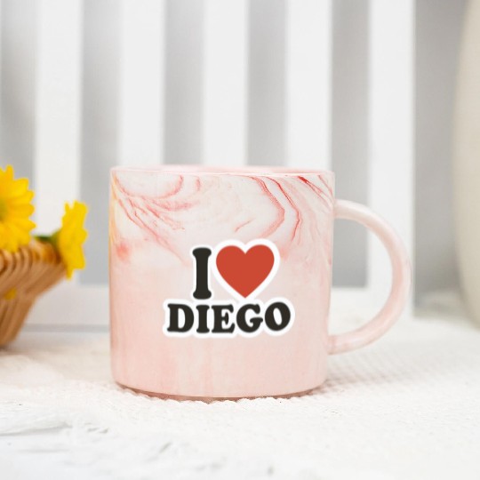 I LOVE Marble Mugs Boyfriend gift idea I LOVE Diego
