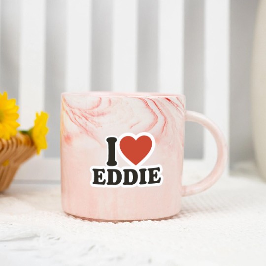 I LOVE Marble Mugs Boyfriend gift idea I LOVE Eddie