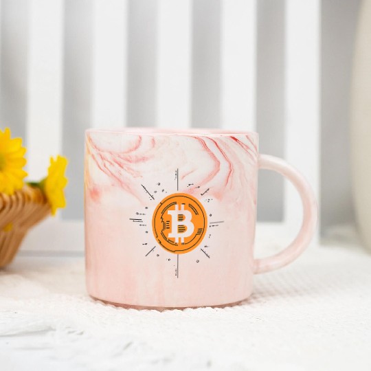 Bitcoin: The Symbol of the Digital Revolution Marble Mugs
