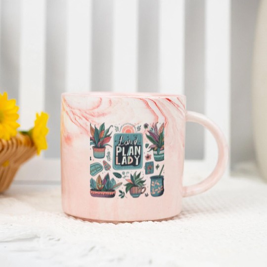 plan lady Marble Mugs